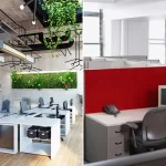 Comparison of Modern Coworking Office vs Traditional Cubicle Workspace