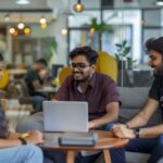 employees working in a coworking space in pune