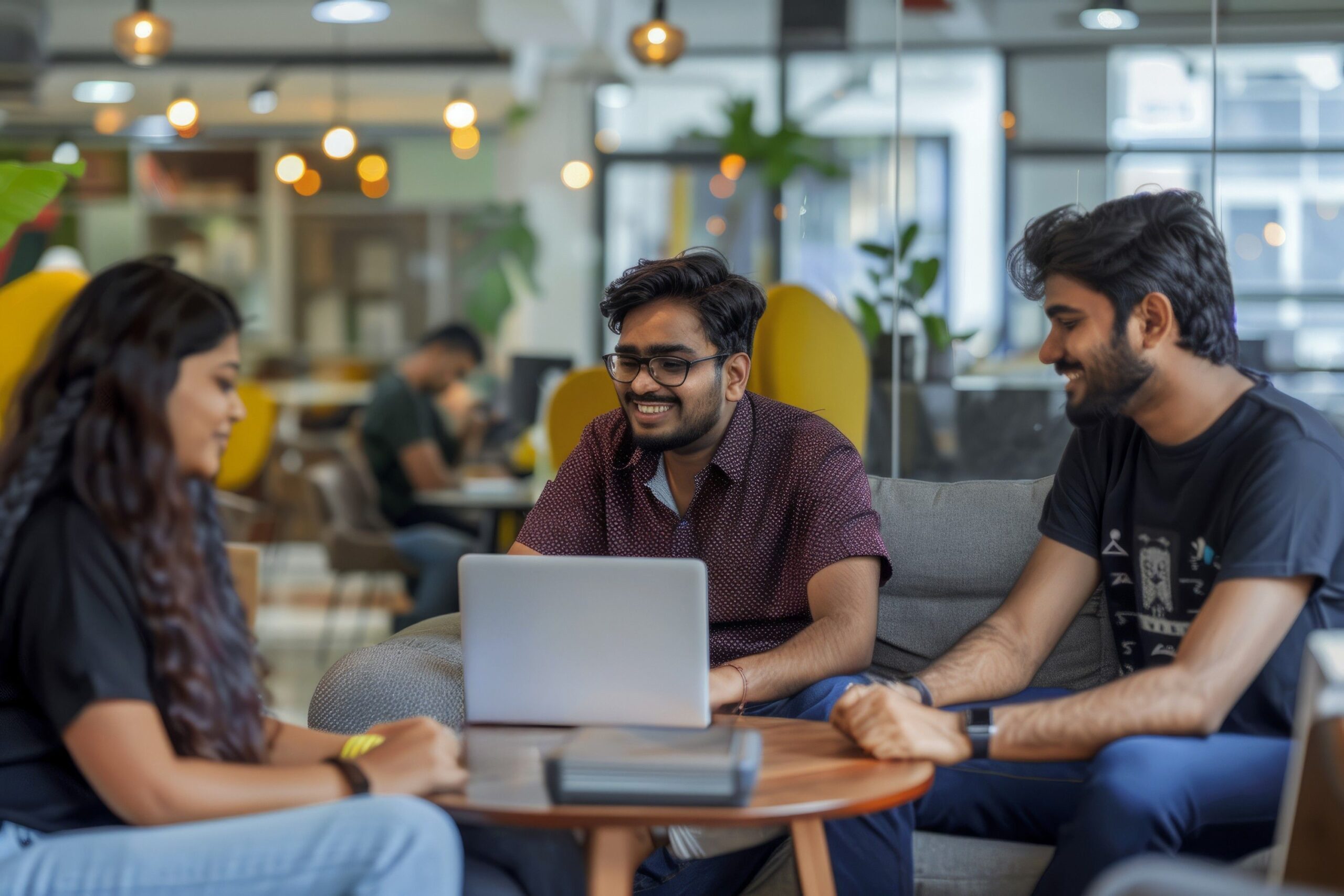 employees working in a coworking space in pune